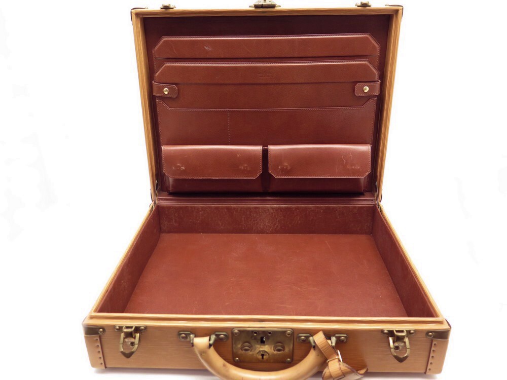 valise louis vuitton malle president 45 en cuir epi