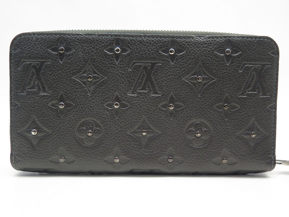 Louis Vuitton Monogram Empreinte Zippy Wallet Long Wallet M62209 (Gray)