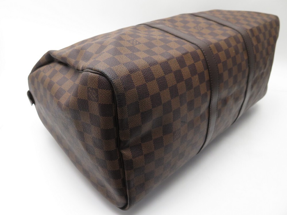 Damier - Bum - Sac de voyage Louis Vuitton Keepall 50 cm en cuir