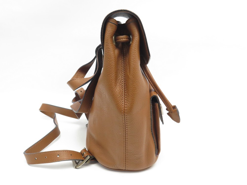 sac a dos celine cuir graine camel 18 cm brown