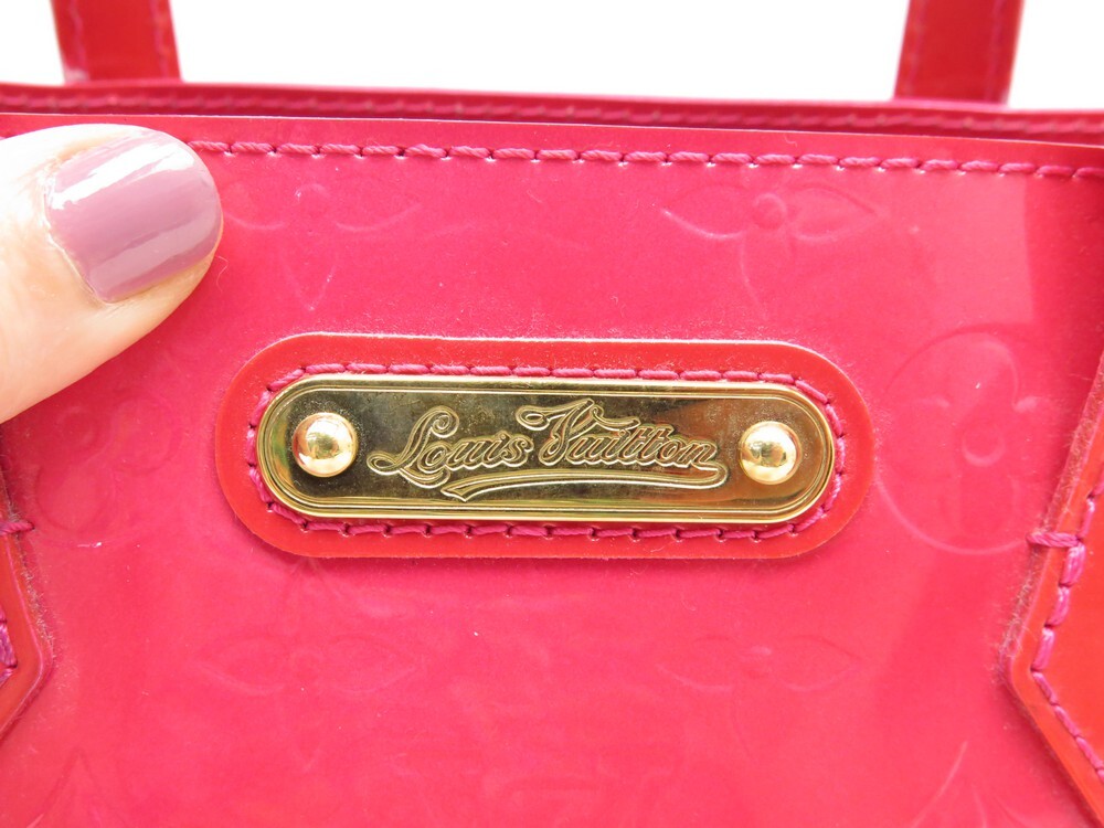 Louis Vuitton Rose Pop Vernis Leather Wilshire PM Handbag