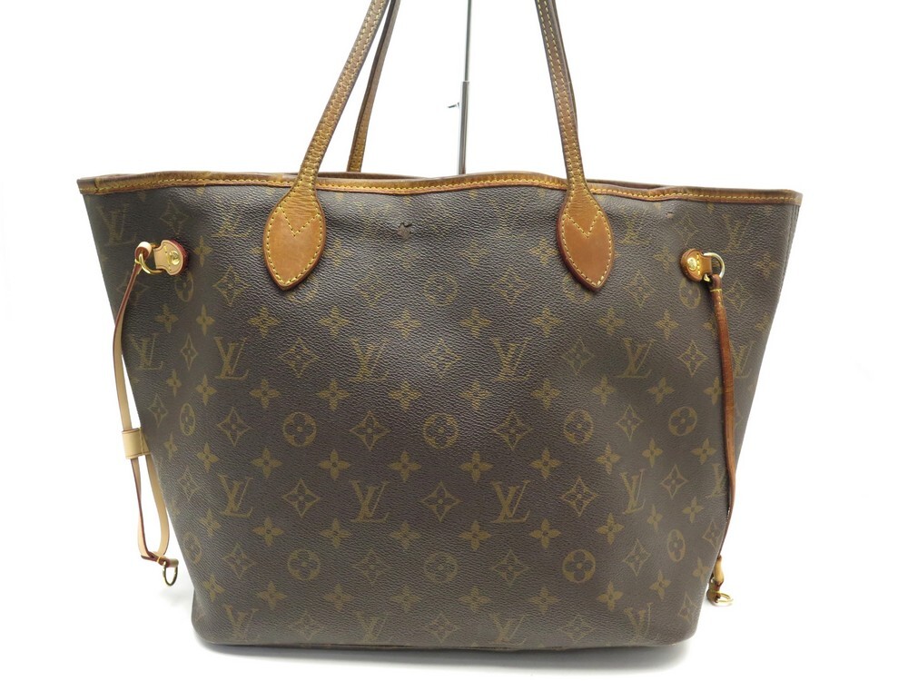 Louis Vuitton Neverfull mm Monogram Canvas Tote Bag 2008