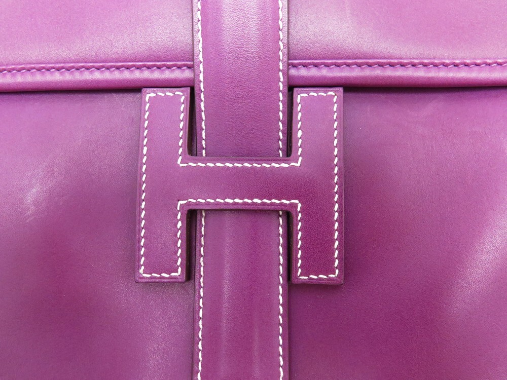 Brand new Hermes Jige Elan Clutch 29 - Rose Pourpre Pink Swift