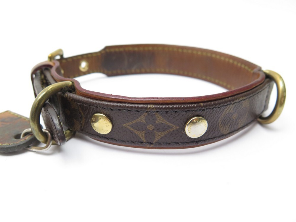 Louis Vuitton Dog Collar Monogram Collier Baxter PM M58072 Small