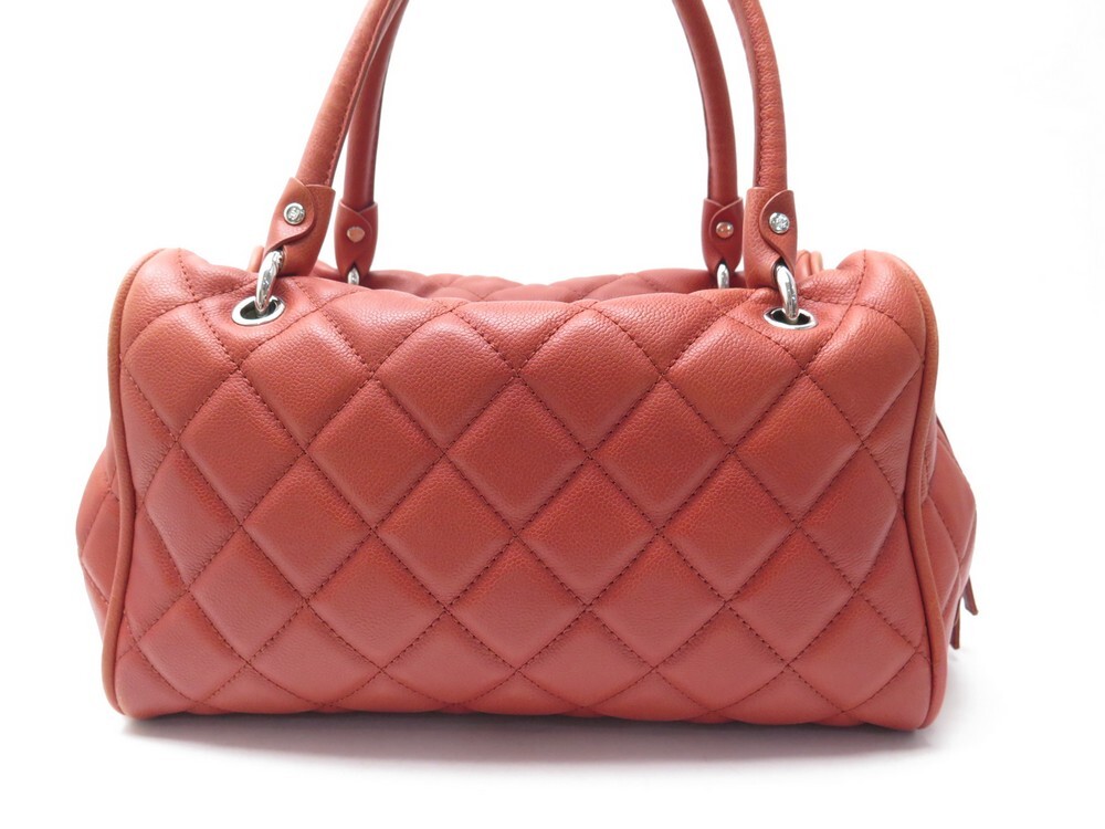 CHANEL Metallic Grained Calfskin Quilted Leather Bowling Bag-US