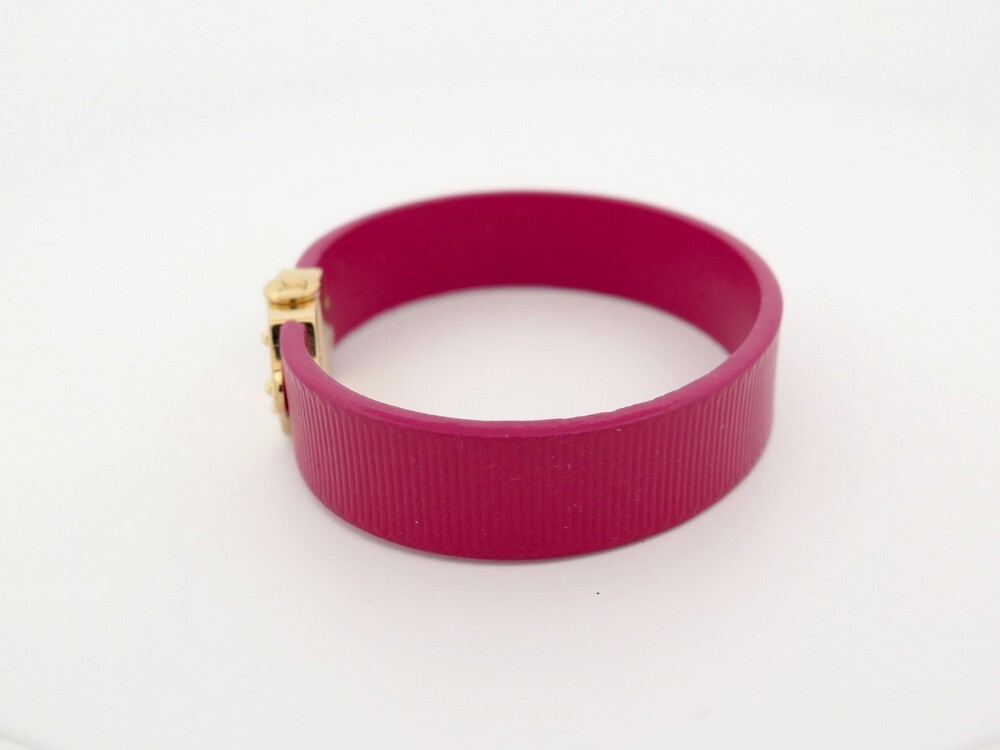 LV Louis Vuitton Bracelet Indian Rose Epi Leather Spirit 17 M6681