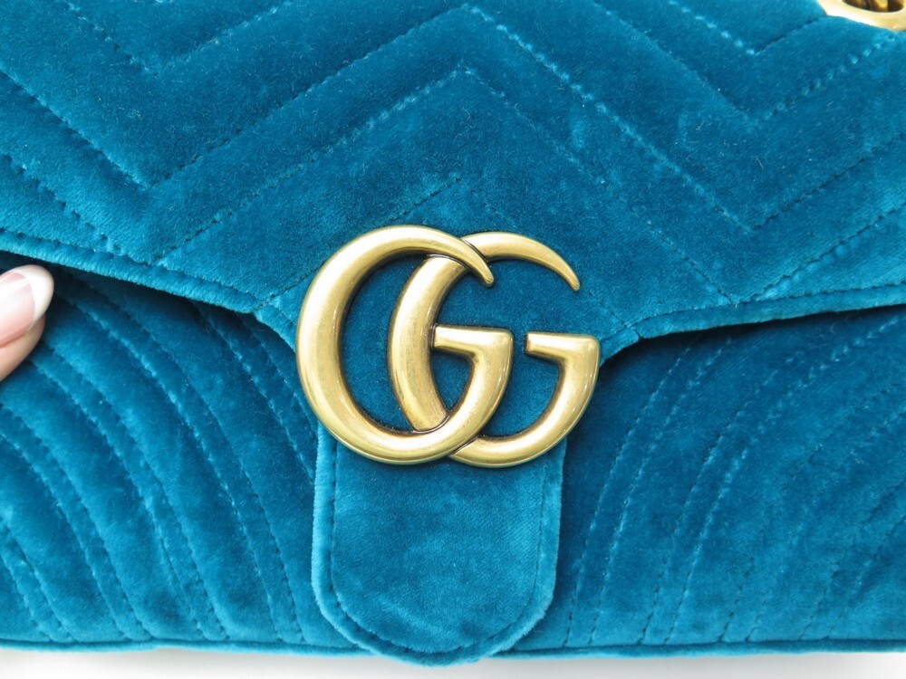 En velours pochette Gucci Marron en Velours - 35330869