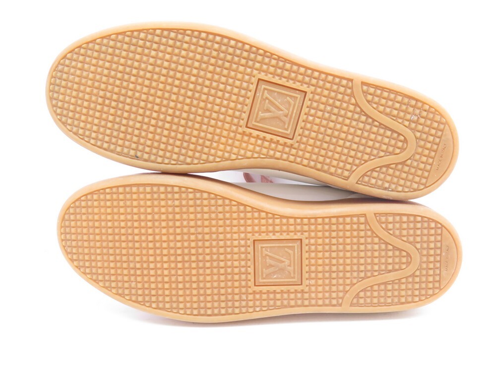 CHAUSSURES LOUIS VUITTON BASKETS 40 40.5 1A5798 FRONTROW BLANC