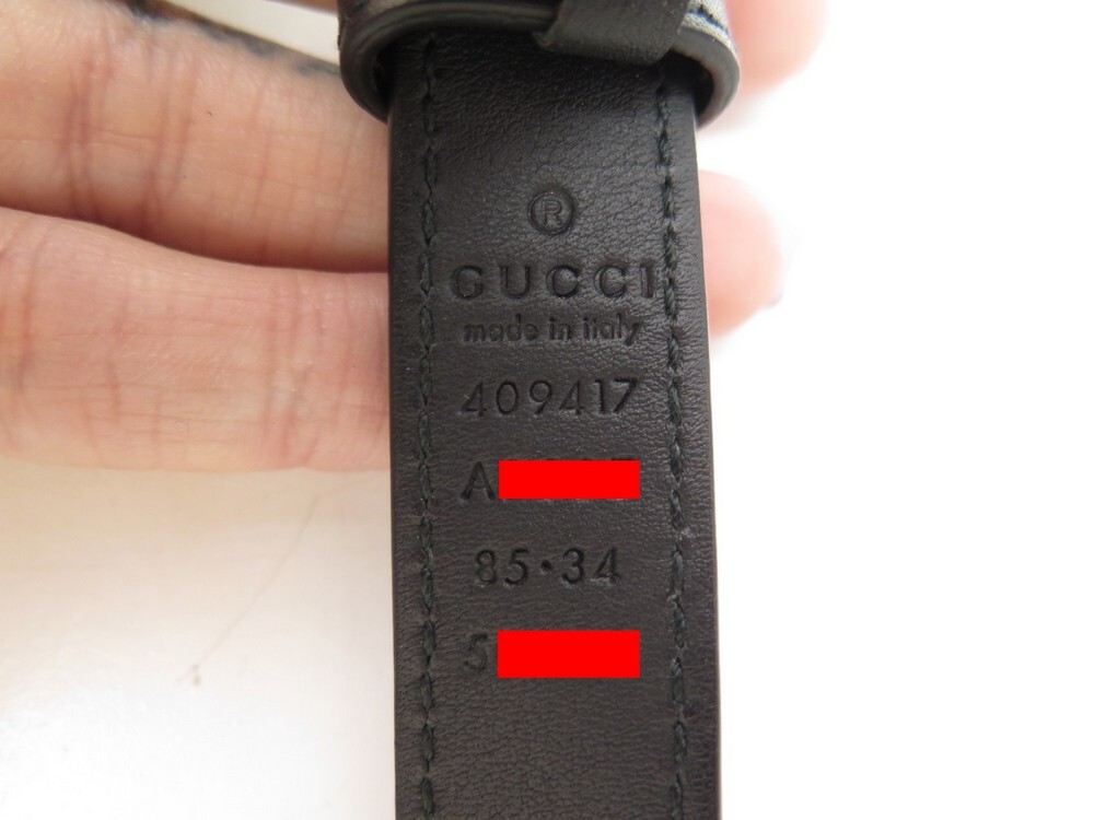 ceinture gucci 409417 boucle marmont gg t85 en cuir