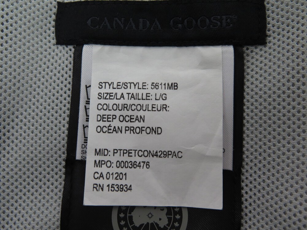 Canada goose taille clearance l