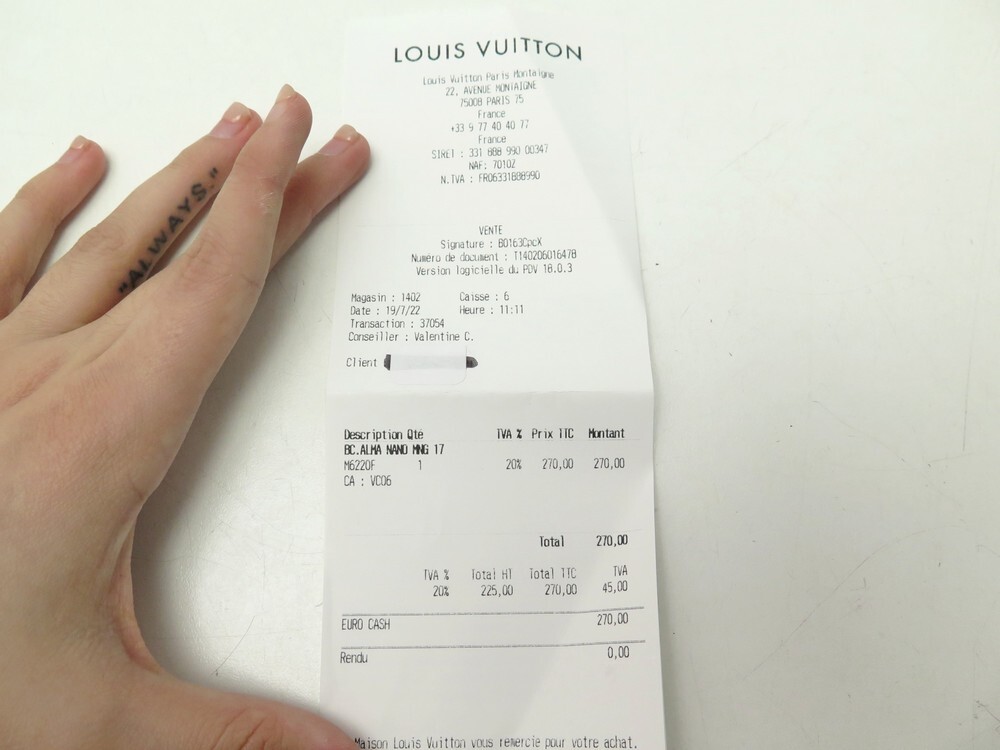 LOUIS VUITTON ALMA MM (M93594) Monogram Violette Leather WITH Store Receipt  -EUC