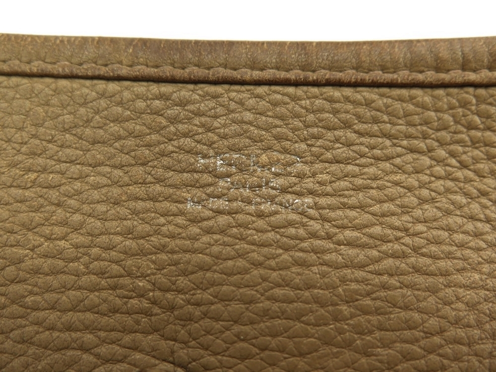 Hermès HERMES EVELYNE III HANDBAG 29 LEATHER TOGO TAUPE