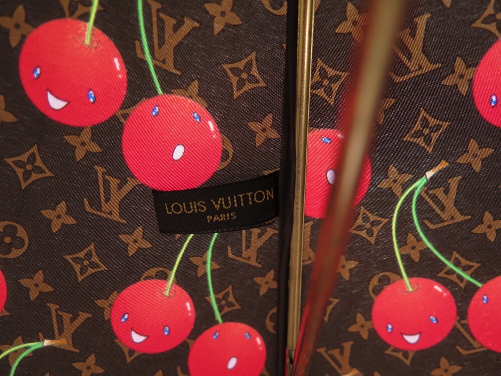 Auth Louis Vuitton Umbrella Monogram Cherry Pattern Parapluie Takashi  Murakami