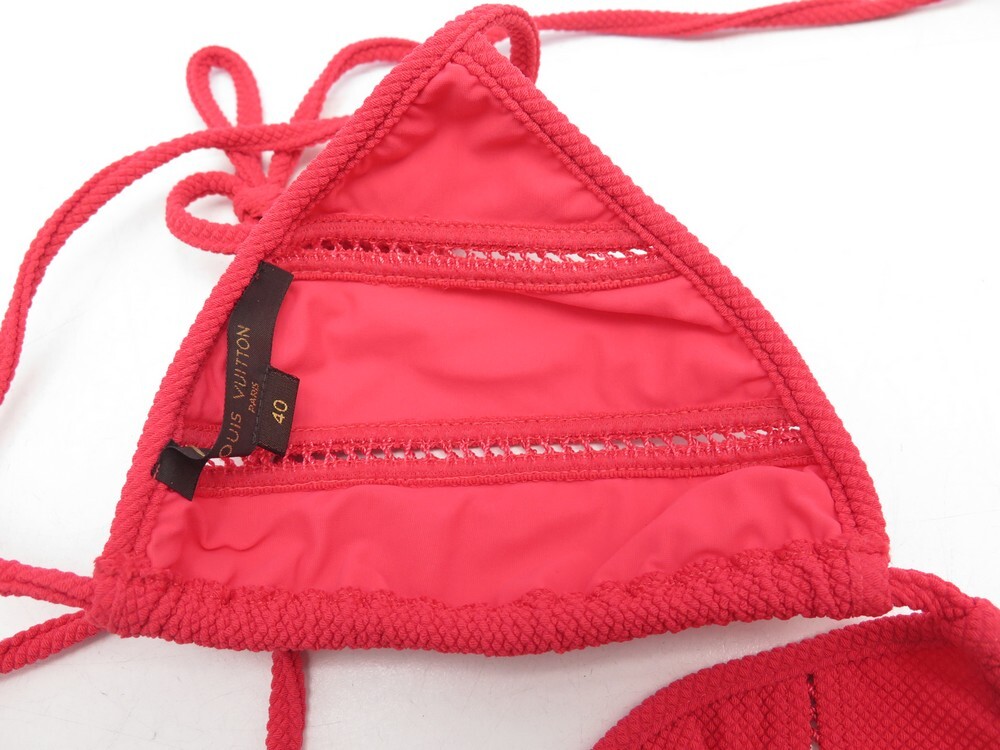 LOUIS VUITTON Maillot de bain 2 pièces de couleur rose en soldes pas cher  1562671-rose00 - Modz