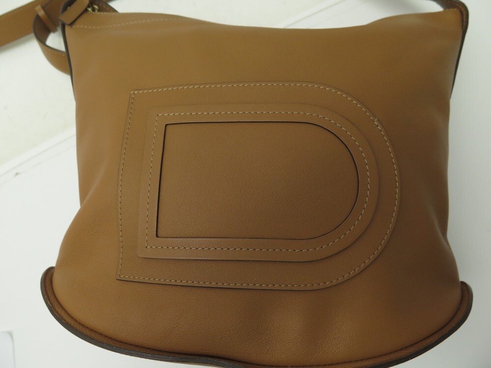 Handbags Delvaux Hand Bag Delvaux Pin Baudrier Polo Leather Camel Bandouliere Hand Bag Purse