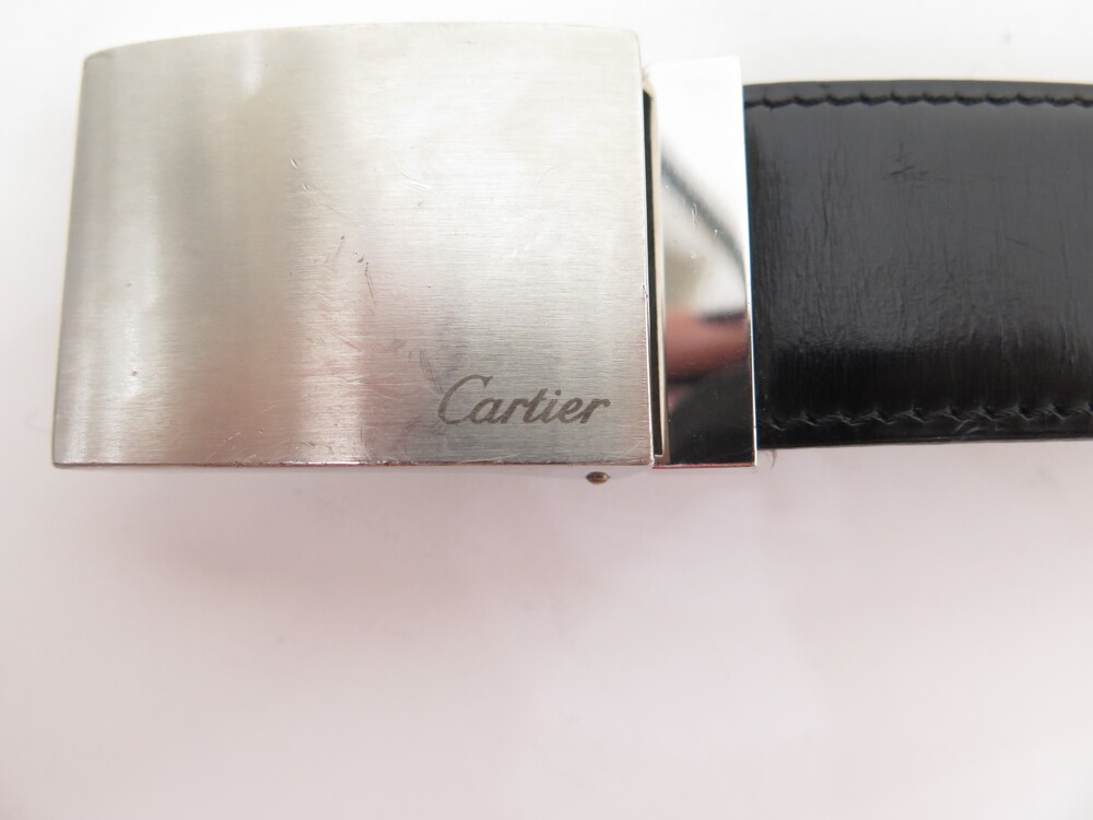 ceinture cartier lien reversible 28 mm t80 en cuir