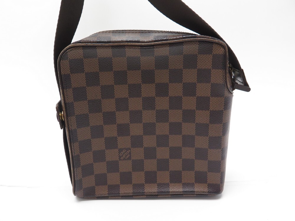 Louis Vuitton Olav PM N41442 Damier Ebene Canvas Crossbody Bag Brown