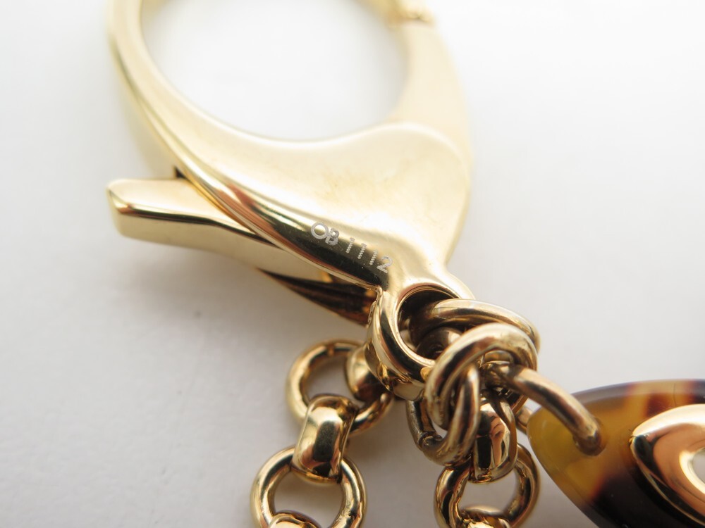 Louis Vuitton LV Tortoise Shell Resin Insolence Key Holder Ring