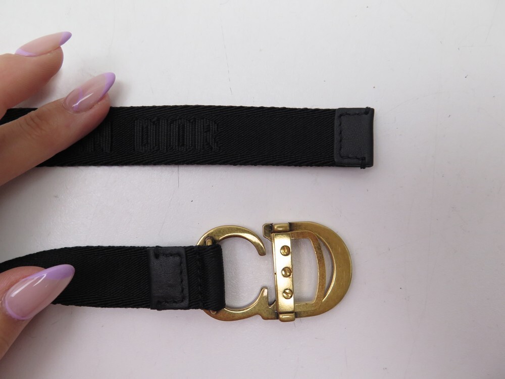 Christian dior shop saddle nylon belt