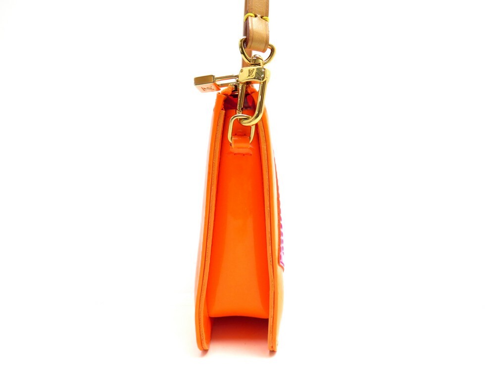 Louis Vuitton Neon Orange Monogram Vernis Robert Wilson Lexington Pochette  Bag Louis Vuitton