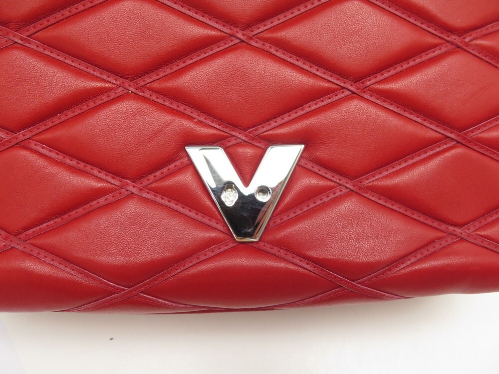 Go 14 en cuir sac à main Louis Vuitton Rouge en Cuir - 37300002