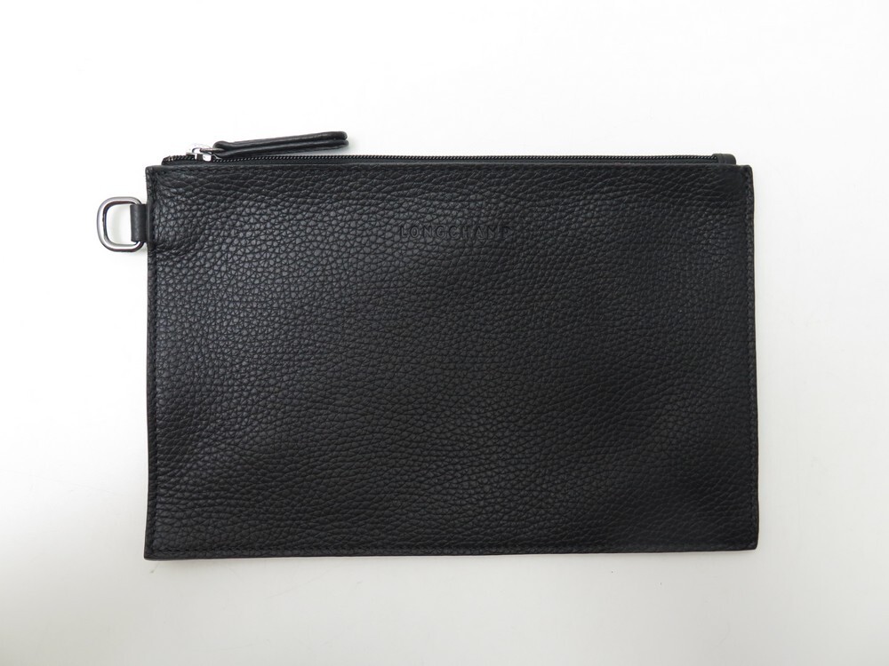 Le Foulonné XS Clutch Black - Leather | Longchamp US